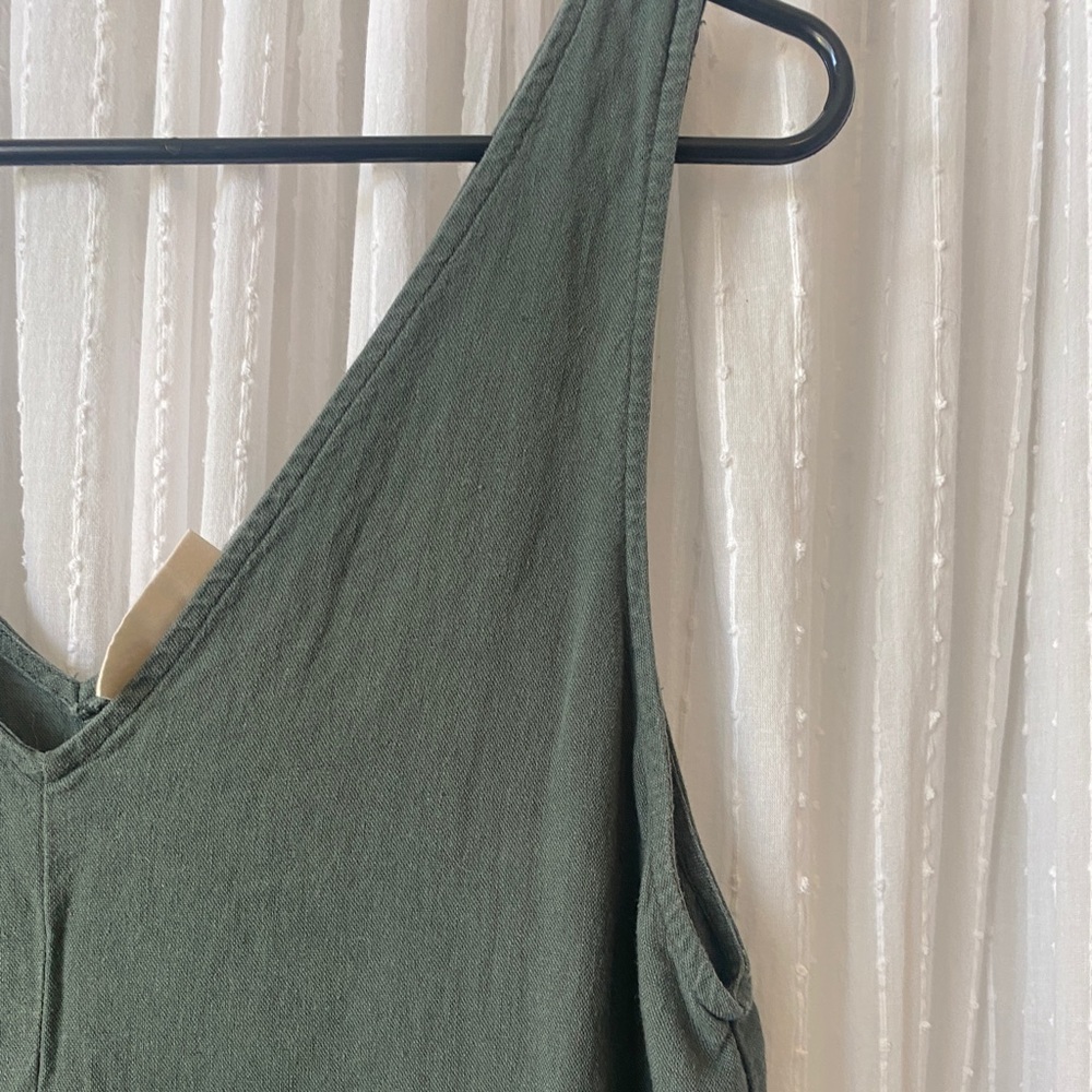 Green Universal Thread Wide Leg Romper!